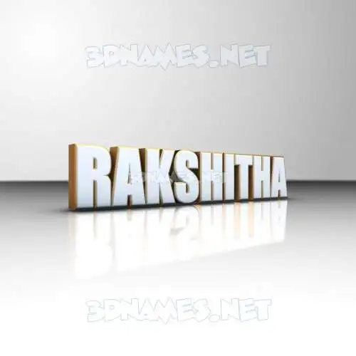 rakshitha in White'n'Gold style - 3D name wallpaper rakshitha in White'n'Gold style - 3D name wallpaper
