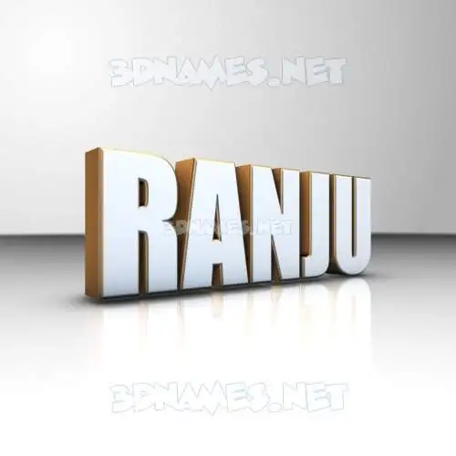 ranju in White'n'Gold style - 3D name wallpaper ranju in White'n'Gold style - 3D name wallpaper