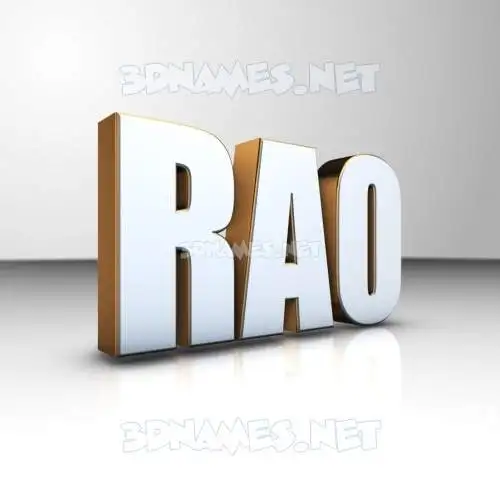 rao in White'n'Gold style - 3D name wallpaper rao in White'n'Gold style - 3D name wallpaper