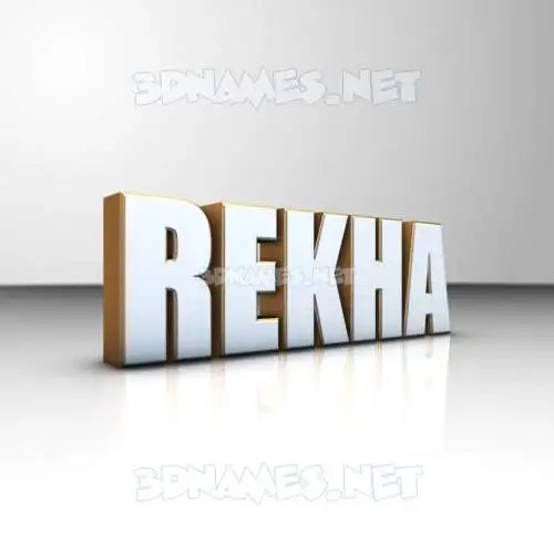 rekha in White'n'Gold style - 3D name wallpaper rekha in White'n'Gold style - 3D name wallpaper