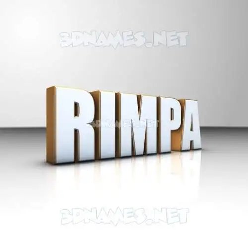 rimpa in White'n'Gold style - 3D name wallpaper rimpa in White'n'Gold style - 3D name wallpaper