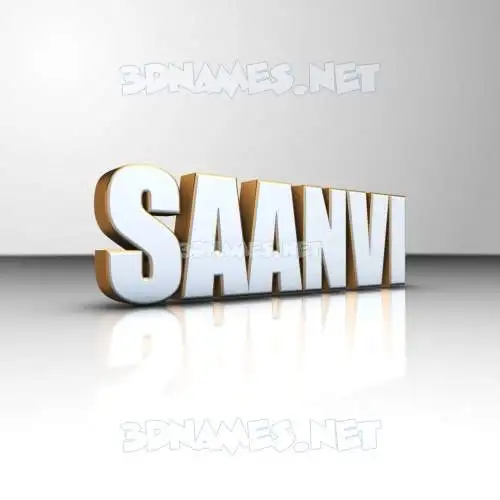 saanvi in White'n'Gold style - 3D name wallpaper saanvi in White'n'Gold style - 3D name wallpaper
