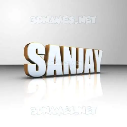 sanjay in White'n'Gold style - 3D name wallpaper sanjay in White'n'Gold style - 3D name wallpaper