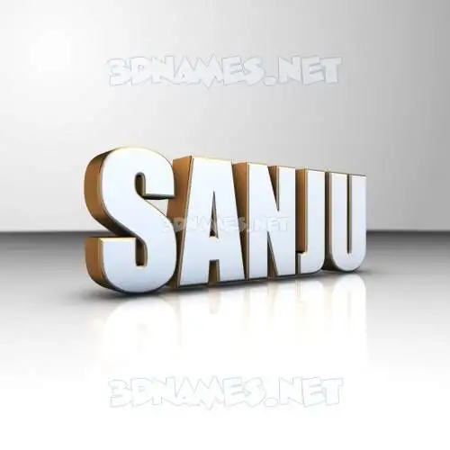 sanju in White'n'Gold style - 3D name wallpaper sanju in White'n'Gold style - 3D name wallpaper