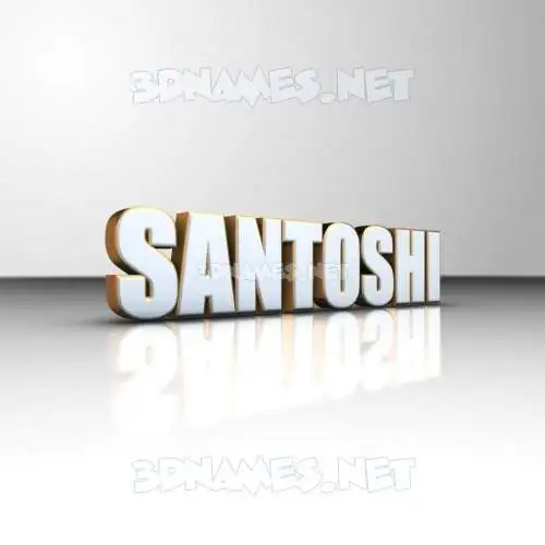 santoshi in White'n'Gold style - 3D name wallpaper santoshi in White'n'Gold style - 3D name wallpaper