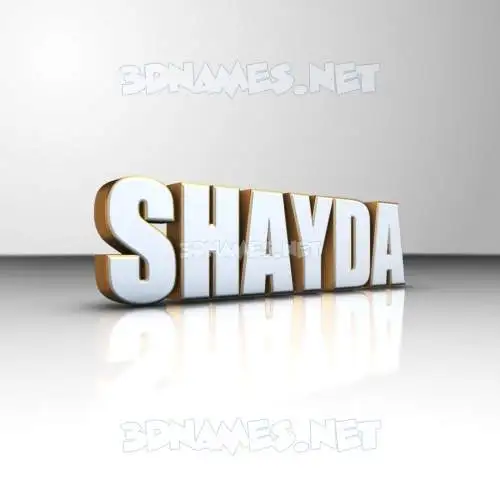 shayda in White'n'Gold style - 3D name wallpaper shayda in White'n'Gold style - 3D name wallpaper