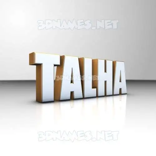 talha in White'n'Gold style - 3D name wallpaper talha in White'n'Gold style - 3D name wallpaper