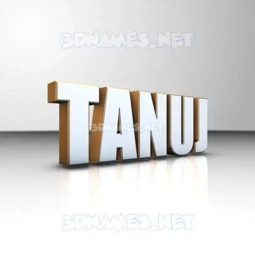tanuj in White'n'Gold style - 3D name wallpaper tanuj in White'n'Gold style - 3D name wallpaper
