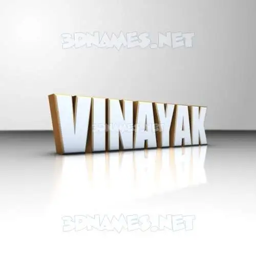 vinayak in White'n'Gold style - 3D name wallpaper vinayak in White'n'Gold style - 3D name wallpaper
