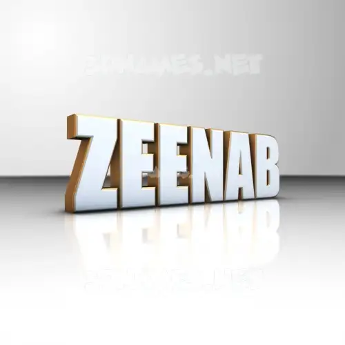 zeenab in White'n'Gold style - 3D name wallpaper zeenab in White'n'Gold style - 3D name wallpaper