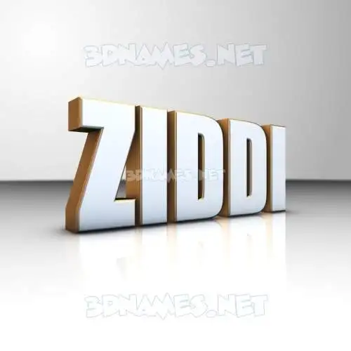 ziddi in White'n'Gold style - 3D name wallpaper ziddi in White'n'Gold style - 3D name wallpaper