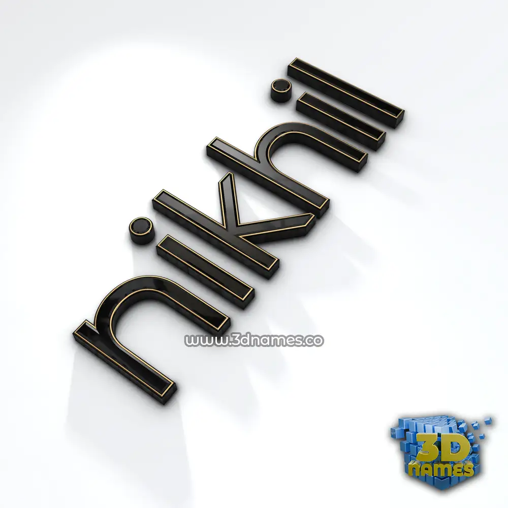 nikhil in Black'n'White style - 3D name wallpaper nikhil in Black'n'White style - 3D name wallpaper