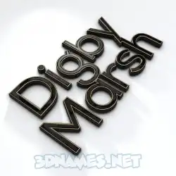 digby marsh in Black'n'White style - 3D name wallpaper