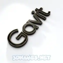 gavit in Black'n'White style - 3D name wallpaper
