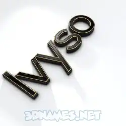 ivyso in Black'n'White style - 3D name wallpaper