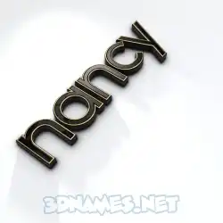 nancy in Black'n'White style - 3D name wallpaper