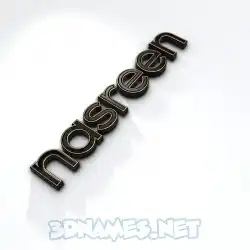 nasreen in Black'n'White style - 3D name wallpaper