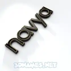 navya in Black'n'White style - 3D name wallpaper