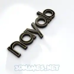 nayab in Black'n'White style - 3D name wallpaper
