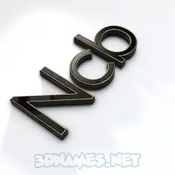 ncb in Black'n'White style - 3D name wallpaper