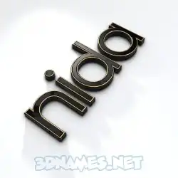 nida in Black'n'White style - 3D name wallpaper