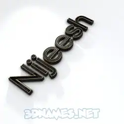 nijeesh in Black'n'White style - 3D name wallpaper