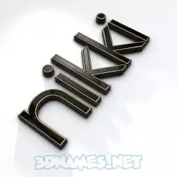 nikki in Black'n'White style - 3D name wallpaper