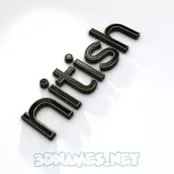 nitish in Black'n'White style - 3D name wallpaper