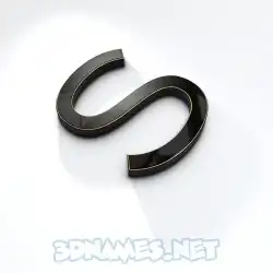 s in Black'n'White style - 3D name wallpaper
