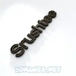 srushtee in Black'n'White style - 3D name wallpaper