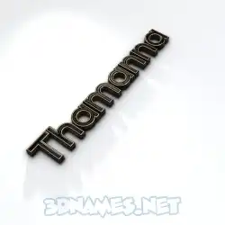 thamanna in Black'n'White style - 3D name wallpaper