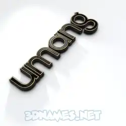 umang in Black'n'White style - 3D name wallpaper