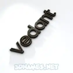 vedant in Black'n'White style - 3D name wallpaper