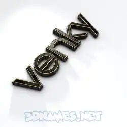 venky in Black'n'White style - 3D name wallpaper