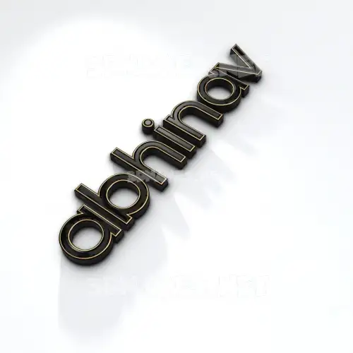 abhinav in Black'n'White style - 3D name wallpaper