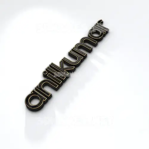 anilkumar in Black'n'White style - 3D name wallpaper