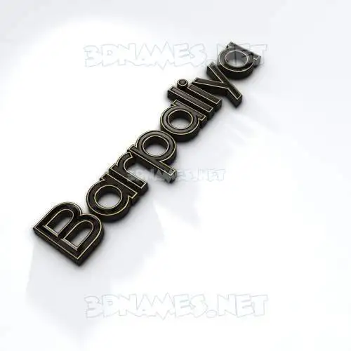 barpaliya in Black'n'White style - 3D name wallpaper