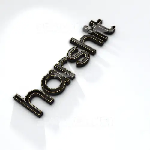 harshit in Black'n'White style - 3D name wallpaper