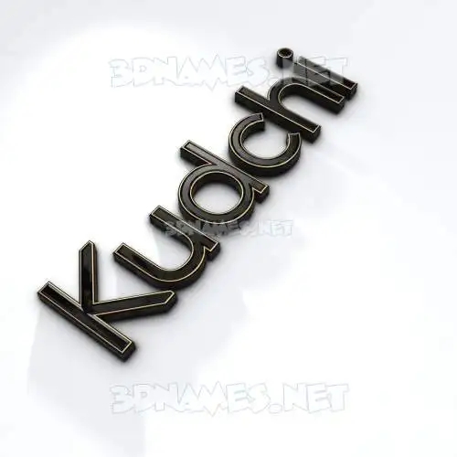 kudchi in Black'n'White style - 3D name wallpaper kudchi in Black'n'White style - 3D name wallpaper