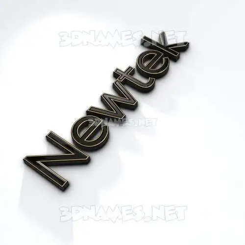 newtek in Black'n'White style - 3D name wallpaper