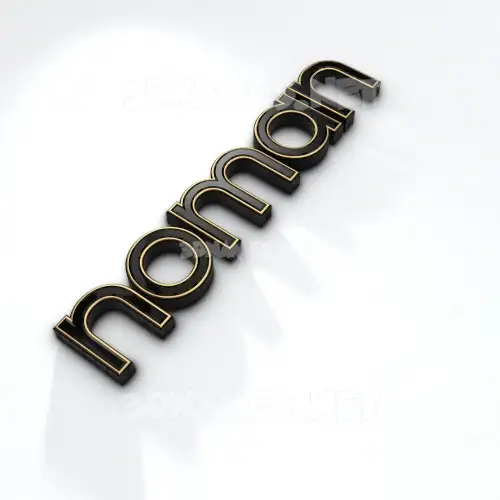 noman in Black'n'White style - 3D name wallpaper