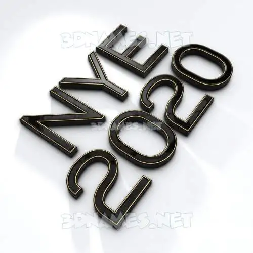 nye 2020 in Black'n'White style - 3D name wallpaper nye 2020 in Black'n'White style - 3D name wallpaper