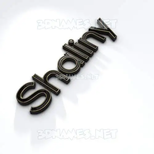 shaliny in Black'n'White style - 3D name wallpaper