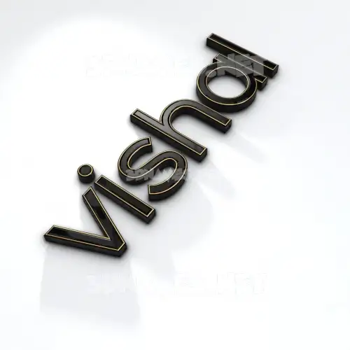 vishal in Black'n'White style - 3D name wallpaper
