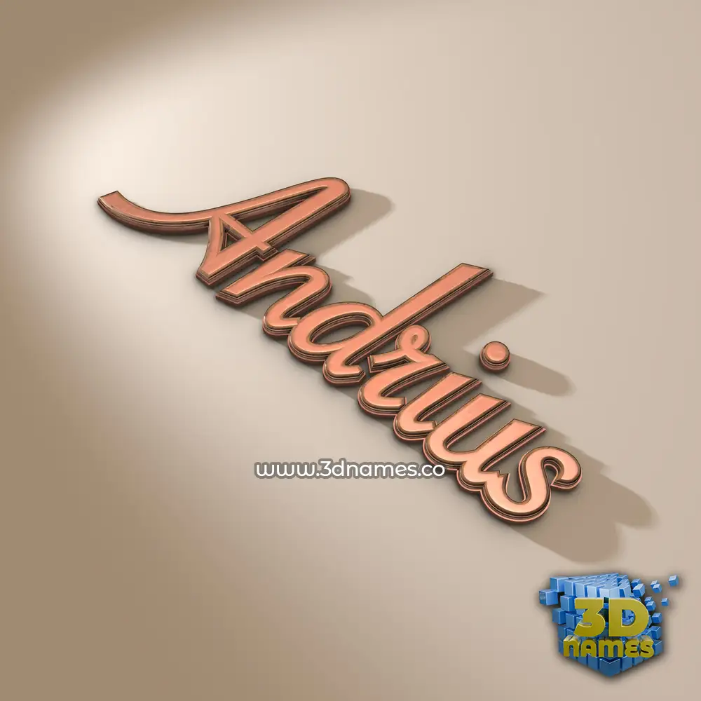 andrius in Rose Gold style - 3D name wallpaper andrius in Rose Gold style - 3D name wallpaper
