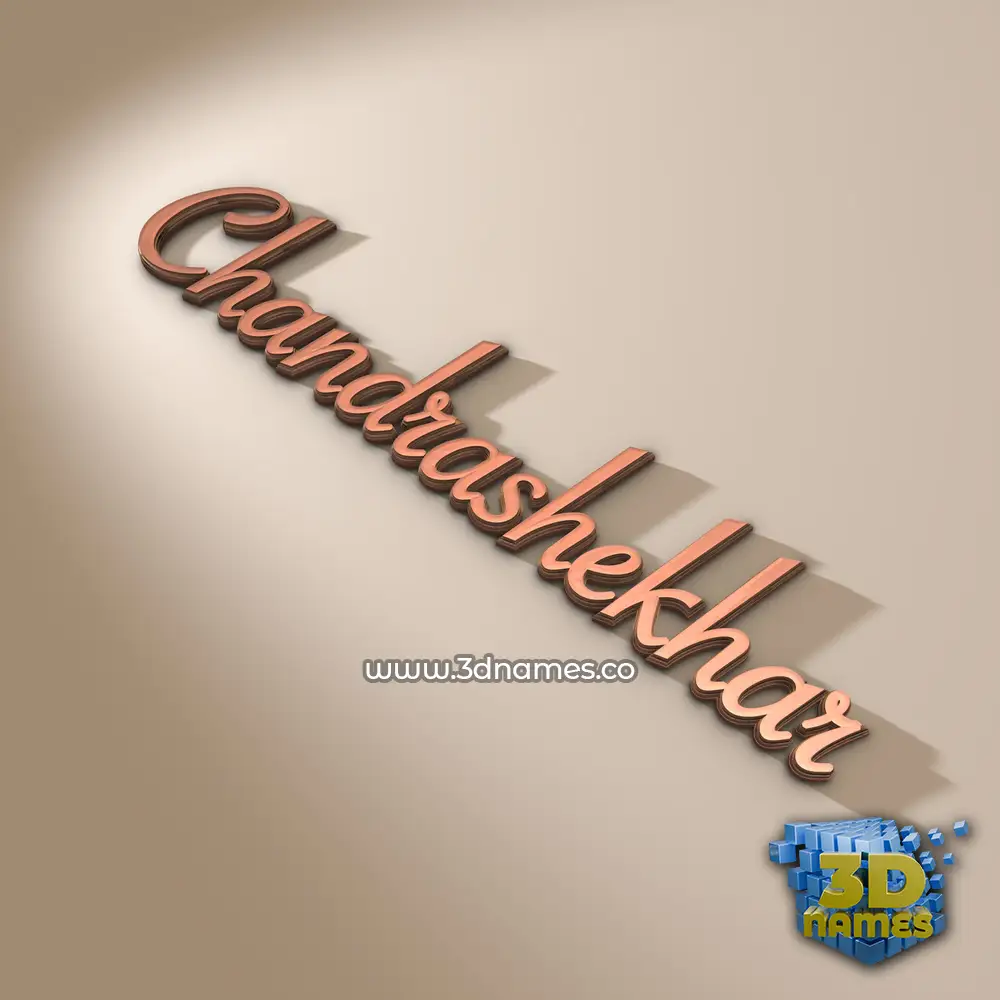 chandrashekhar in Rose Gold style - 3D name wallpaper chandrashekhar in Rose Gold style - 3D name wallpaper