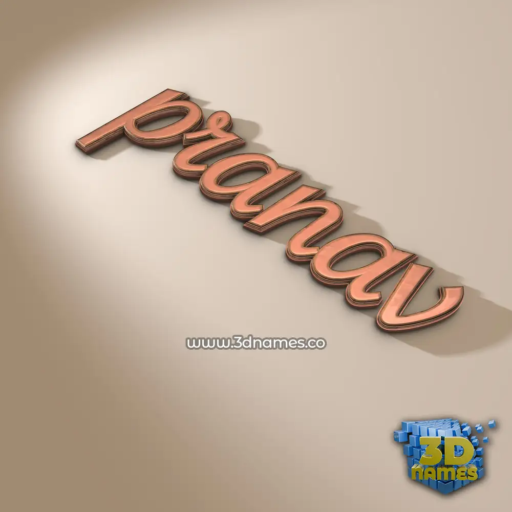 pranav in Rose Gold style - 3D name wallpaper pranav in Rose Gold style - 3D name wallpaper
