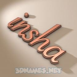 50 3d Names For Insha
