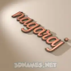 nagaraj in Rose Gold style - 3D name wallpaper