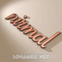 nirmal in Rose Gold style - 3D name wallpaper